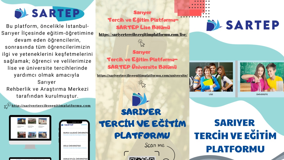 SARTEP-Sarıyer Tercih ve Eğitim Platformu Tanıtım Broşürü Yayımlandı